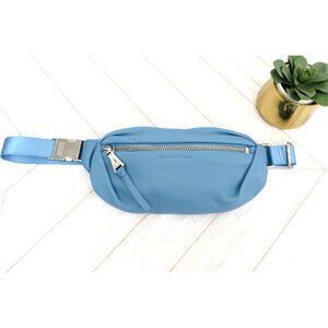 NEW! Aimee Kestenberg 100% Leather Milan Bum Bag Ice Breaker Blue